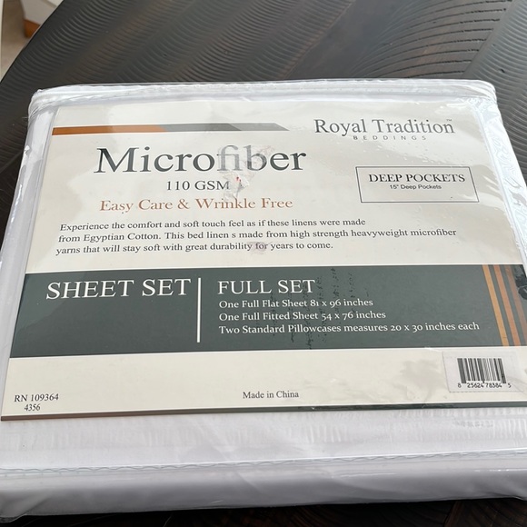 Royal Tradition Bedding Royal Tradition Full Sheet Set Poshmark